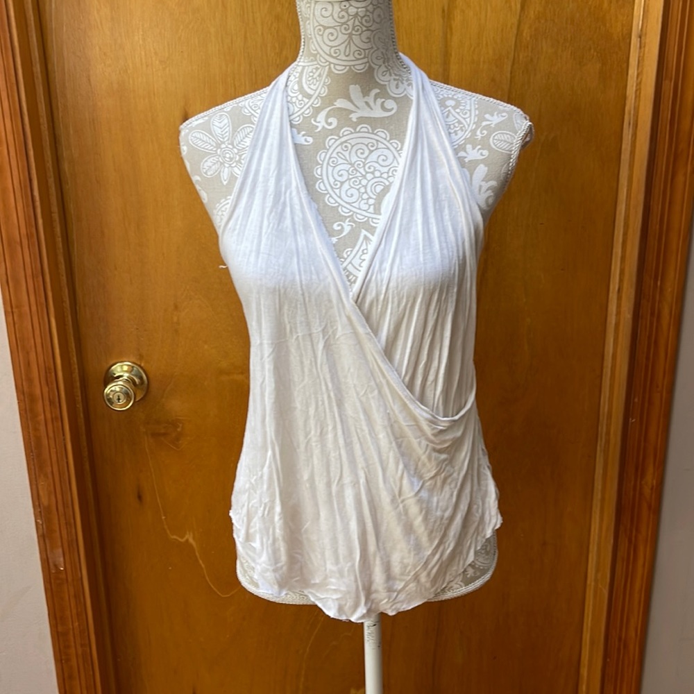 Truly Madly Deeply faux wrap halter top. Size xs